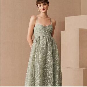 BHLDN Isadora Midi Organza Dress size 6